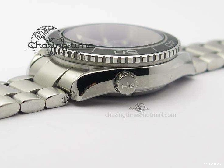0308 Planet Ocean SS Bp Maker 45mm Black Bezel On SS Bracelet A OnTrend 8218